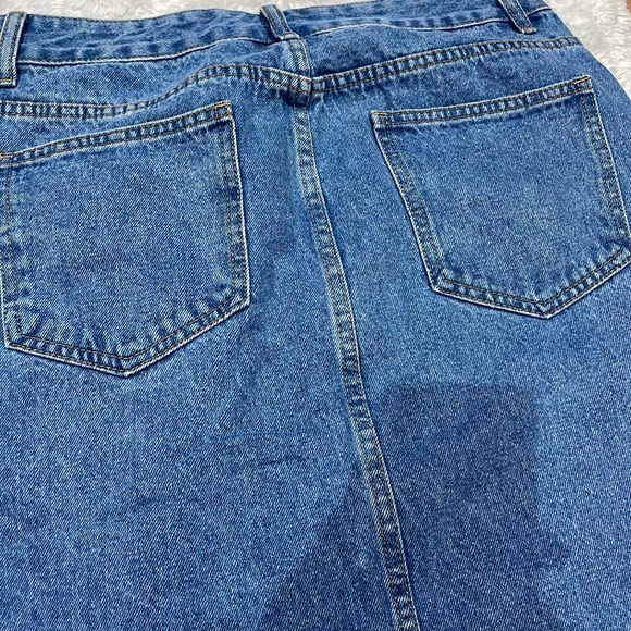 Midi Jean skirt size Large - Picture 3 of 4